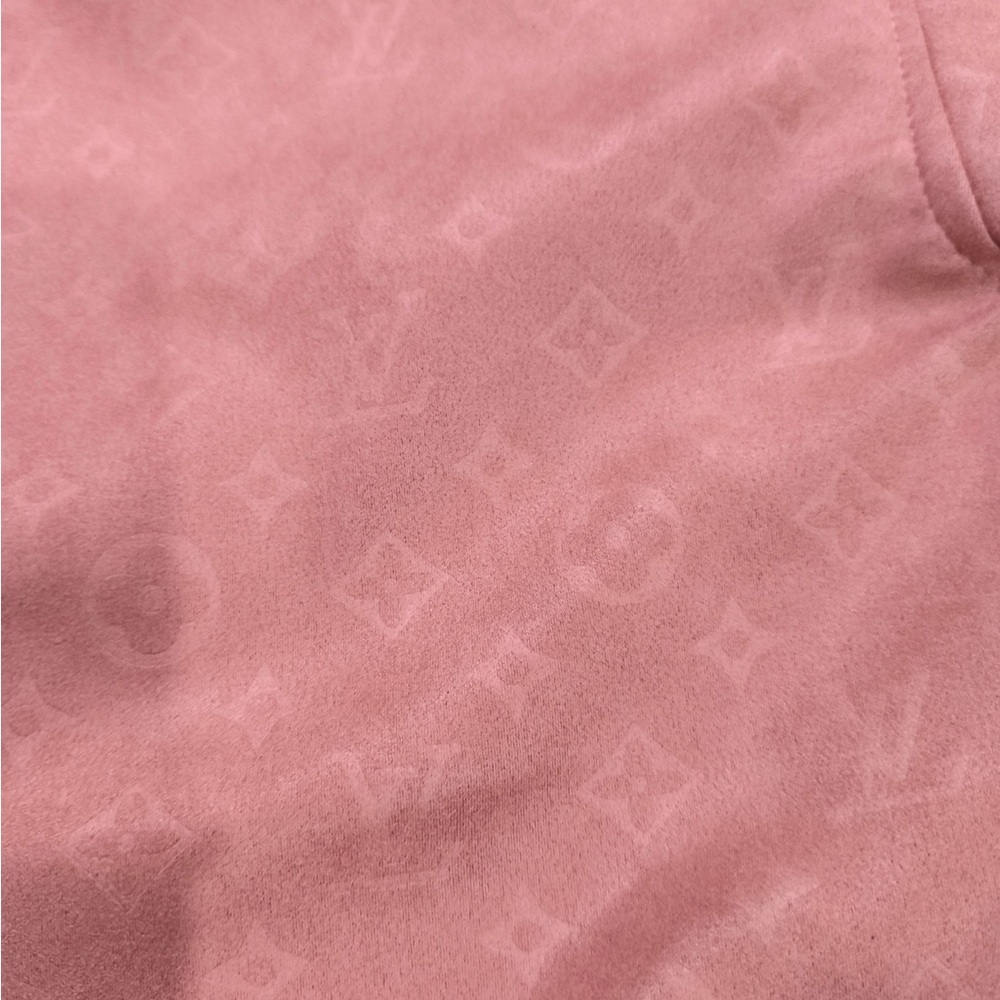 Louis Vuitton Dusty Pink Suede-Look Zip Jacket - Picture 8 of 9